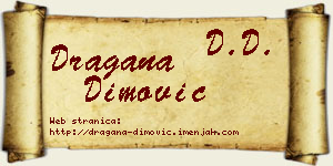 Dragana Dimović vizit kartica